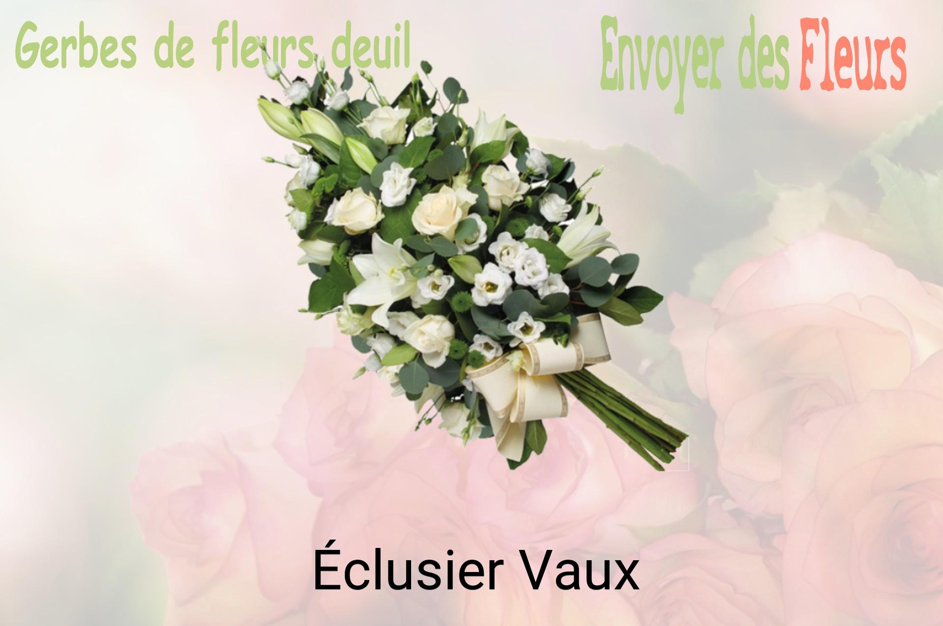 Gerbe de fleurs de deuil livrée à Éclusier-Vaux